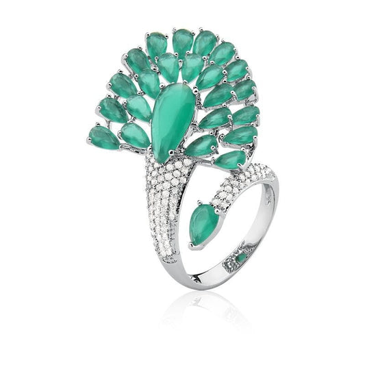 Ring Emerald Peacock