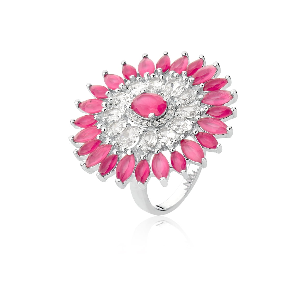 Ring Pink Marsala Flower