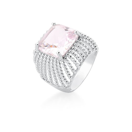 Ring Pink Square