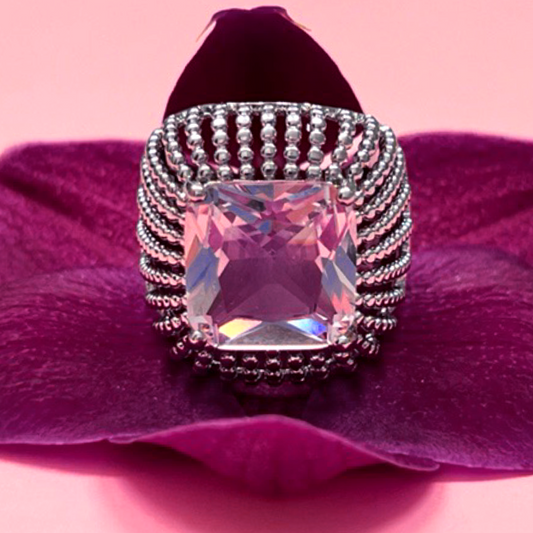 Ring Pink Square