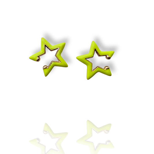 Earrings ESTRELA Neon Yellow